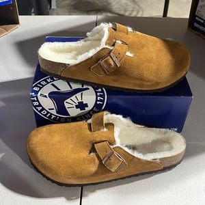 Birkenstock Boston Shearling Mink